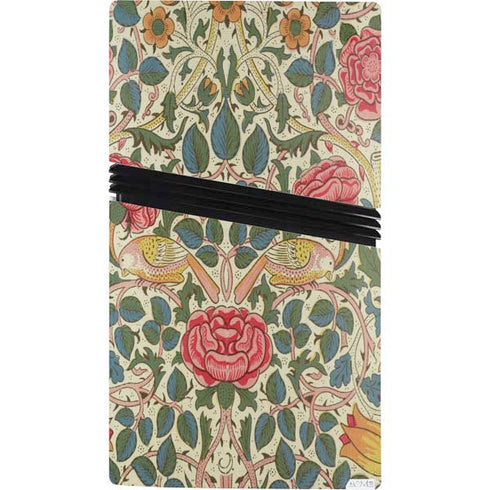 Rose by William Morris PS5 Pro Console Skin