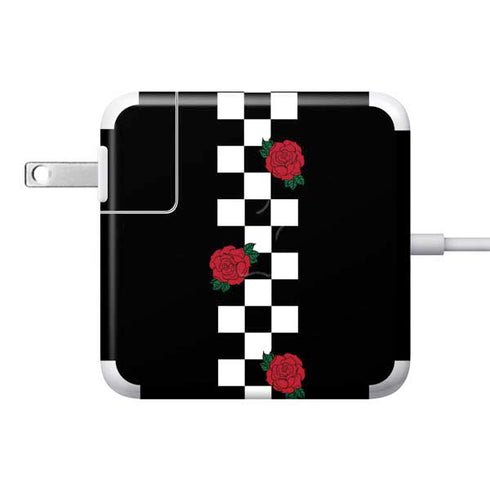 Rose Checkerboard 85W Power Adapter (15 and 17 inch MacBook Pro Charger) Skin