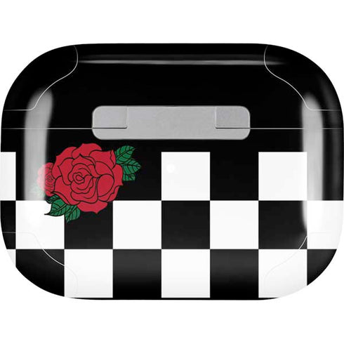 Rose Checkerboard AirPods Skins