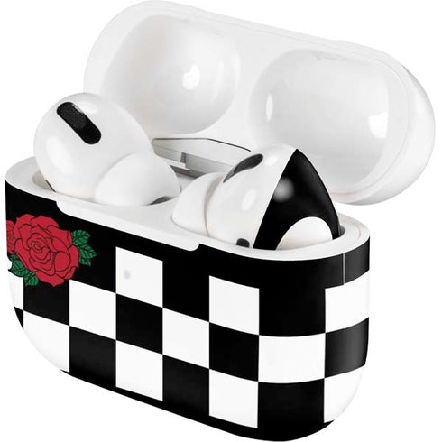 Rose Checkerboard AirPods Skins