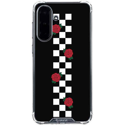 Rose Checkerboard Galaxy A36 5G Clear Case