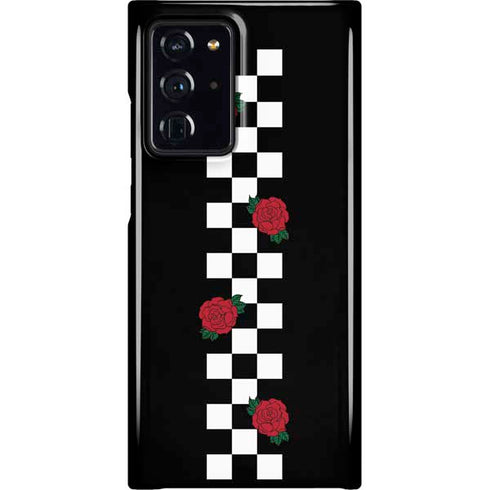 Rose Checkerboard Galaxy Cases