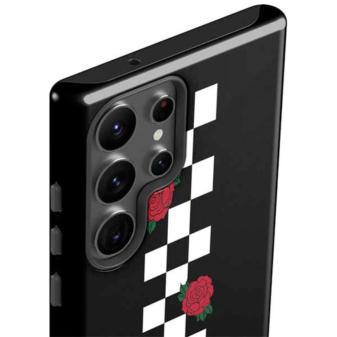 Rose Checkerboard Galaxy S23 Ultra Pro Case