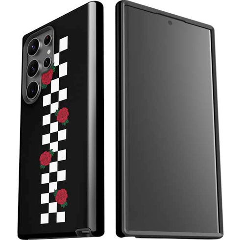 Rose Checkerboard Galaxy S23 Ultra Pro Case