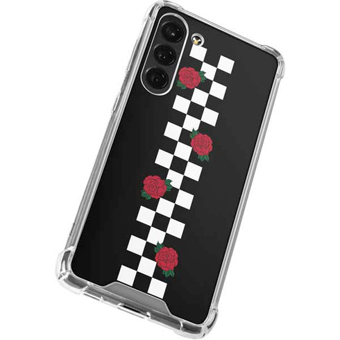 Rose Checkerboard Galaxy S24 FE Clear Case