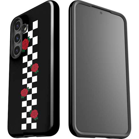 Rose Checkerboard Galaxy S25 Impact Case