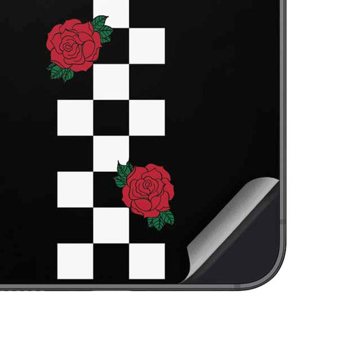 Rose Checkerboard Galaxy S25 Plus Skin