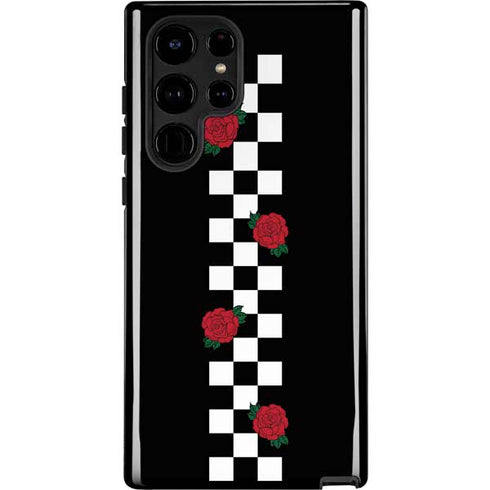 Rose Checkerboard Galaxy S25 Ultra Impact Case