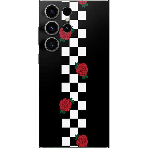 Rose Checkerboard Galaxy S25 Ultra Skin