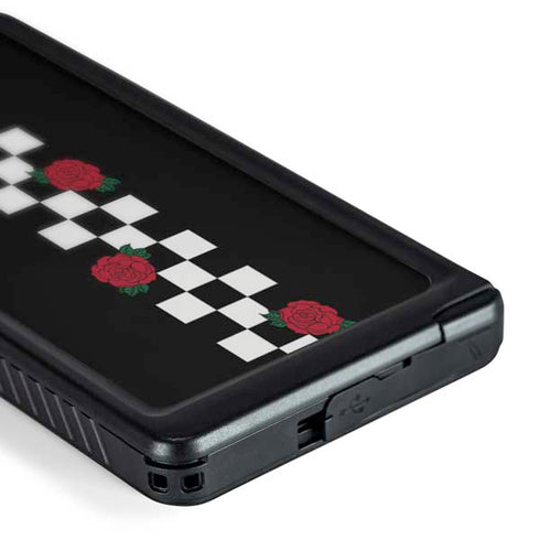 Rose Checkerboard Galaxy S24 Ultra Waterproof Case