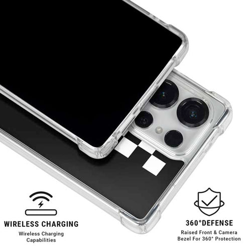 Rose Checkerboard Galaxy S25 Ultra Clear Case