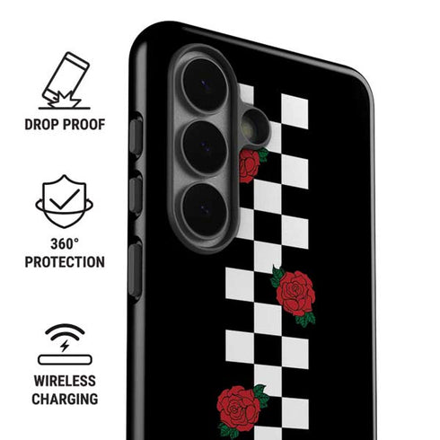 Rose Checkerboard Galaxy S26 Plus Impact Case