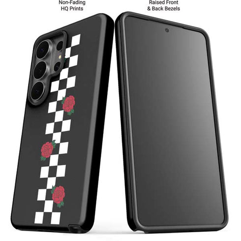 Rose Checkerboard Galaxy S26 Ultra Impact Case