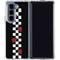 Rose Checkerboard Galaxy Z Fold5 5G Clear Case