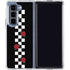 Rose Checkerboard Galaxy Z Fold5 5G Clear Case