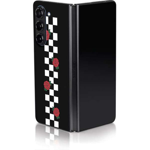 Rose Checkerboard Galaxy Z Fold5 5G Skin