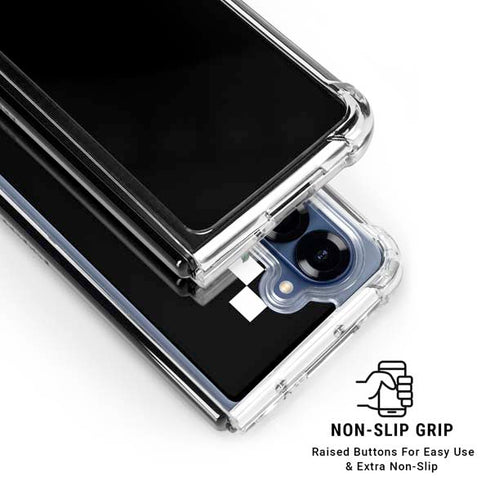 Rose Checkerboard Galaxy Z Fold6 Clear Case