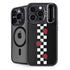 Rose Checkerboard iPhone 13 Pro Kickstand Case