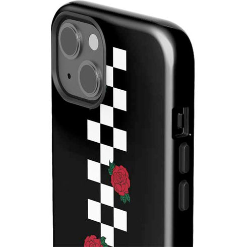 Rose Checkerboard iPhone 15 Impact Case