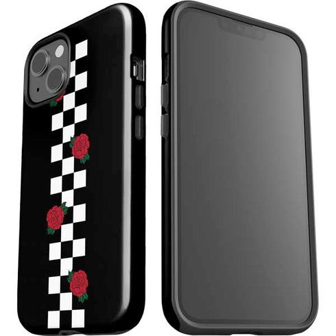 Rose Checkerboard iPhone 15 Impact Case