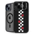 Rose Checkerboard iPhone 15 Plus Kickstand Case
