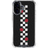 Rose Checkerboard iPhone 16 Plus Clear Case