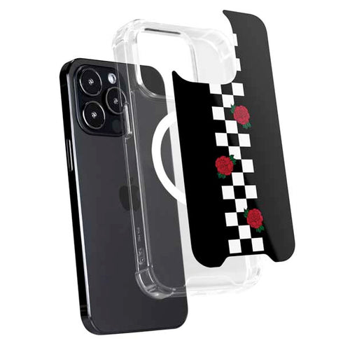 Rose Checkerboard iPhone 16 Pro Max MagSafe Case