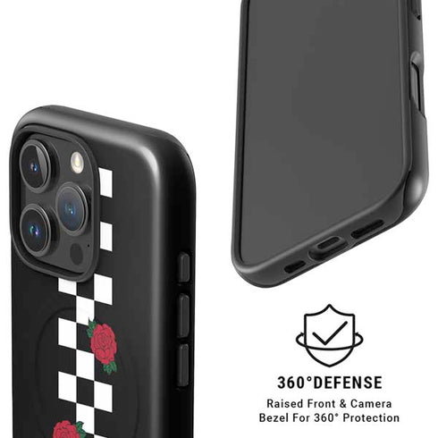 Rose Checkerboard iPhone 16 Pro Max Magsafe Impact Case