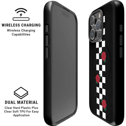 Rose Checkerboard iPhone 16 Pro Max Magsafe Impact Case