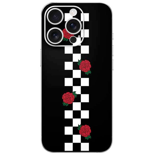 Rose Checkerboard iPhone 16 Pro Skin