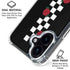 Rose Checkerboard iPhone 17 Clear Case
