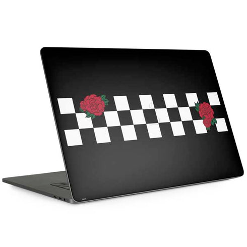 Rose Checkerboard MacBook Skins