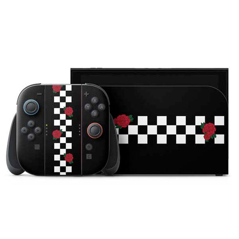 Rose Checkerboard Nintendo Skins