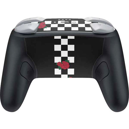 Rose Checkerboard Nintendo Switch 2 (2025) Pro Controller Skin