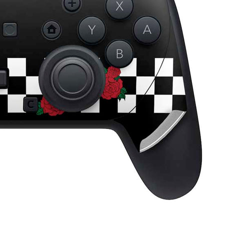 Rose Checkerboard Nintendo Switch 2 (2025) Pro Controller Skin