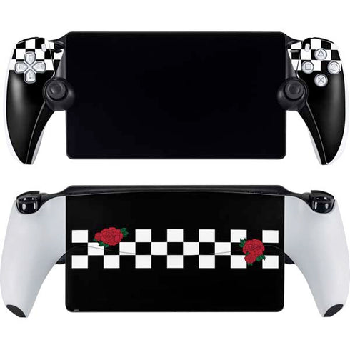 Rose Checkerboard PlayStation Portal Remote Player Skin