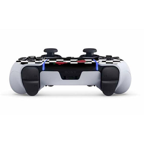 Rose Checkerboard PS5 DualSense Edge Pro Controller Skin