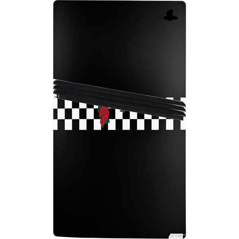 Rose Checkerboard PS5 Pro Bundle Skin