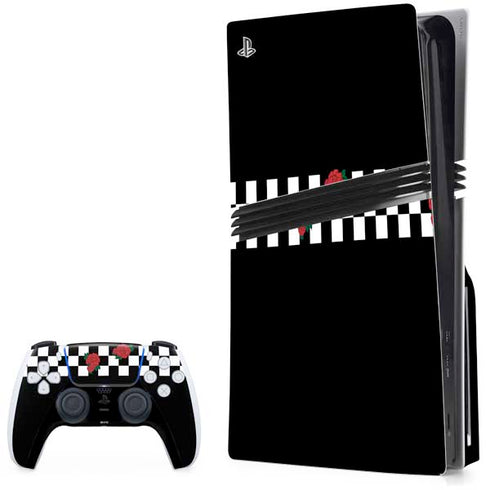 Rose Checkerboard PlayStation PS5 Skins