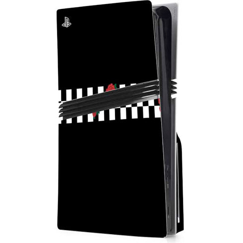 Rose Checkerboard PS5 Pro Disk Console Skin
