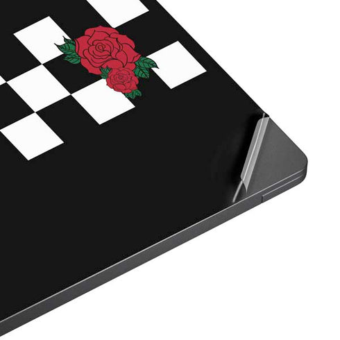 Rose Checkerboard Surface Laptop 7 13.8in Skin