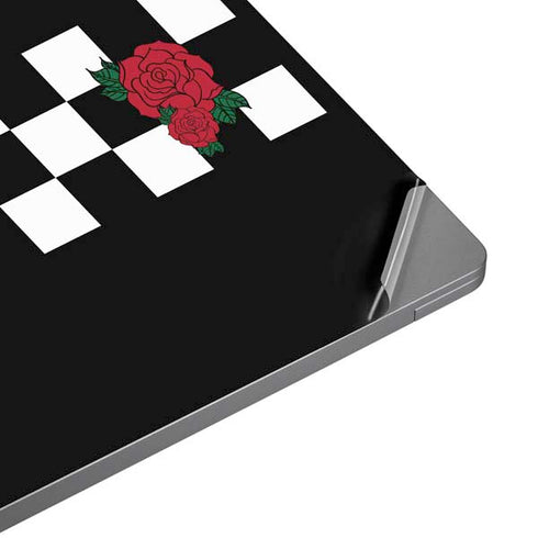 Rose Checkerboard Laptop Skins