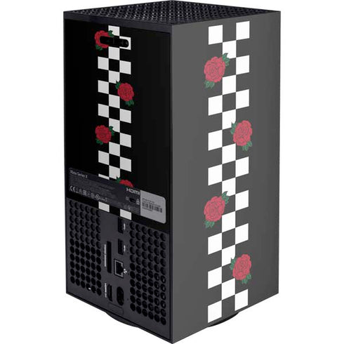 Rose Checkerboard XBox Series X Digital Edition Console Skin
