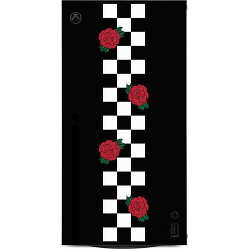 Rose Checkerboard XBox Series X Digital Edition Console Skin