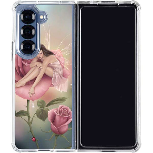 Rose Fairy by Rachel Anderson Galaxy Z Fold6 Clear Case