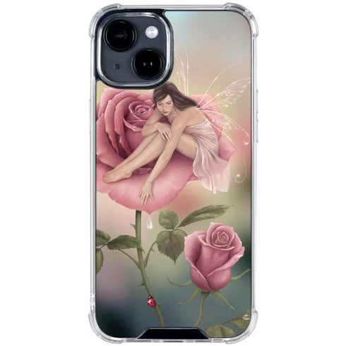 Rose Fairy by Rachel Anderson iPhone 15 Clear Case