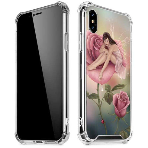 Rose Fairy by Rachel Anderson iPhone X/XS Clear Case