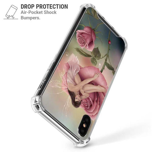 Rose Fairy by Rachel Anderson iPhone X/XS Clear Case