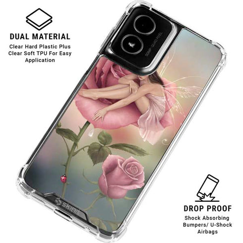 Rose Fairy by Rachel Anderson Moto G Power 5G (2024) Clear Case