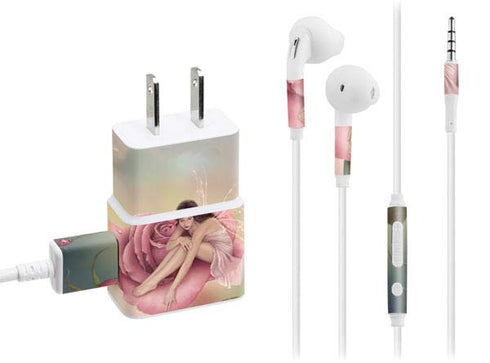 Rose Fairy by Rachel Anderson Phone Charger Skin